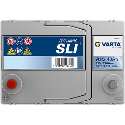 VARTA 540127033K262 Číslo výrobce: 540127033. EAN: 4016987167496.