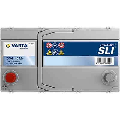VARTA 545158033K262 Číslo výrobce: 545158033. EAN: 4016987167557.