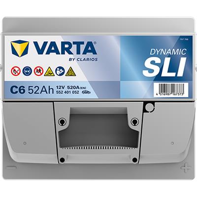 VARTA 552401052K262 Číslo výrobce: 552401052. EAN: 4016987167373.
