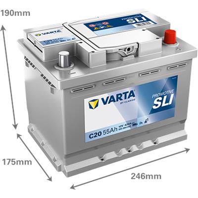 VARTA 555064042K182 Číslo výrobce: 555064042. EAN: 4016987166581.