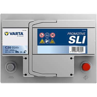 VARTA 555064042K182 Číslo výrobce: 555064042. EAN: 4016987166581.