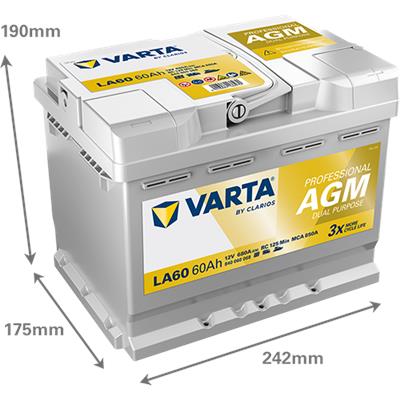VARTA 840060068K312 Číslo výrobce: 840060068. EAN: 4016987166970.