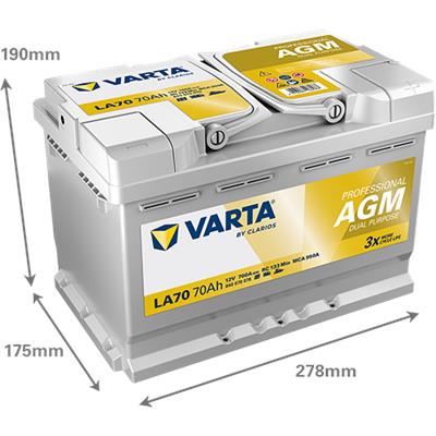 VARTA 840070076K312 Číslo výrobce: 840070076. EAN: 4016987166987.