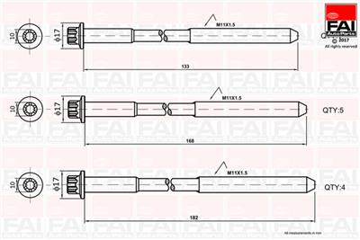 FAI AutoParts B1058 EAN: 5027049229471.
