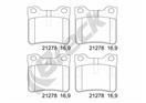 BRECK 21278 10 701 00 - Sada brzdových platničiek, vždy 4 kusy v sade