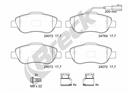 BRECK 24072 00 702 10 - Sada brzdových platničiek, vždy 4 kusy v sade