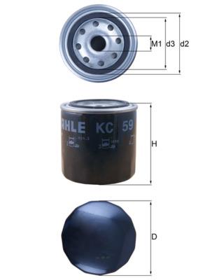 MAHLE ORIGINAL KC 59 Číslo výrobce: 72551484. EAN: 4009026021071.