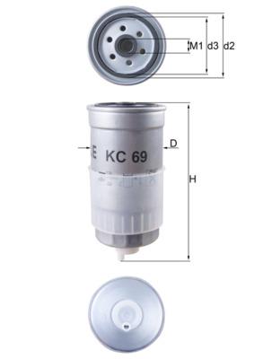 MAHLE ORIGINAL KC 69 Číslo výrobce: 78749780. EAN: 4009026031827.