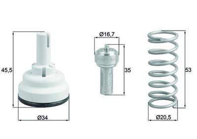 MAHLE ORIGINAL TX 182 105D Číslo výrobce: 72405959. EAN: 4009026957745.
