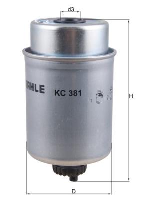 MAHLE ORIGINAL KC 381 Číslo výrobce: 72408554. EAN: 4009026958520.