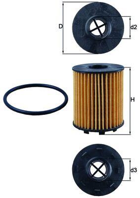 MAHLE ORIGINAL OX 371D Číslo výrobce: 70327705. EAN: 4009026509357.