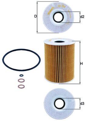 MAHLE ORIGINAL OX 254D3 Číslo výrobce: 70354173. EAN: 4009026511435.