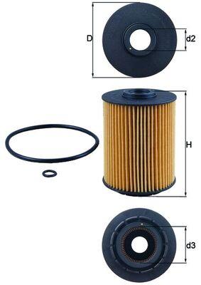 MAHLE ORIGINAL OX 356D Číslo výrobce: 70324855. EAN: 4009026508831.