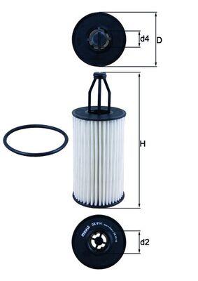 MAHLE ORIGINAL OX 814D Číslo výrobce: 70555875. EAN: 4009026879122.