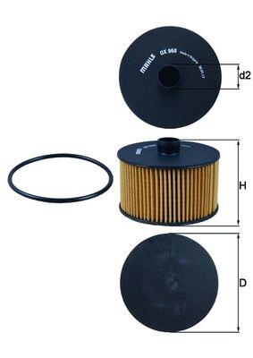 MAHLE ORIGINAL OX 968D Číslo výrobce: 70601649. EAN: 4009026926246.