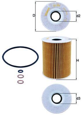 MAHLE ORIGINAL OX 254D2 Číslo výrobce: 70353367. EAN: 4009026511282.