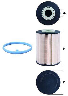 MAHLE ORIGINAL KX 393D Číslo výrobce: 70591951. EAN: 4009026921821.