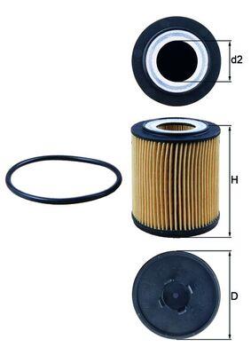 MAHLE ORIGINAL OX 182D Číslo výrobce: 79892654. EAN: 4009026095874.
