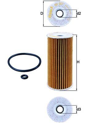 MAHLE ORIGINAL OX 201D Číslo výrobce: 76683064. EAN: 4009026501559.