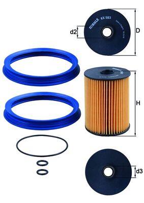 MAHLE ORIGINAL KX 503D Číslo výrobce: 72426629. EAN: 4009026966099.