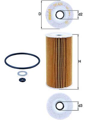 MAHLE ORIGINAL OX 424D Číslo výrobce: 70377630. EAN: 4009026704271.