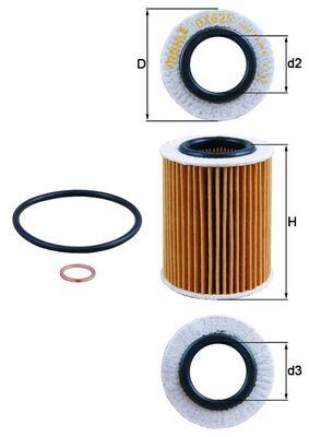 MAHLE ORIGINAL OX 825D Číslo výrobce: 70592618. EAN: 4009026922194.