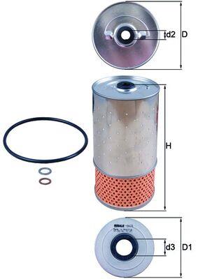 MAHLE ORIGINAL OX 78D Číslo výrobce: 72547001. EAN: 4009026032459.