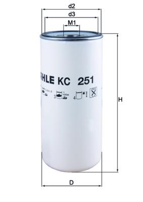 MAHLE ORIGINAL KC 251 Číslo výrobce: 70510278. EAN: 4009026725825.