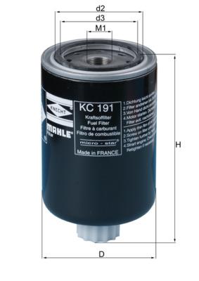 MAHLE ORIGINAL KC 191 Číslo výrobce: 76831291. EAN: 4009026503591.