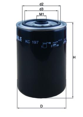 MAHLE ORIGINAL KC 197 Číslo výrobce: 76831317. EAN: 4009026503614.