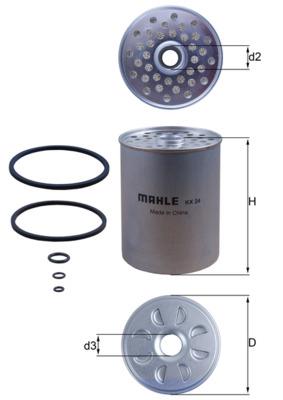 MAHLE ORIGINAL KX 24D Číslo výrobce: 77649205. EAN: 4009026023631.