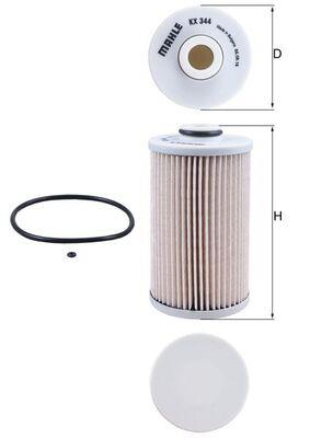 MAHLE ORIGINAL KX 344D Číslo výrobce: 70549958. EAN: 4009026877616.