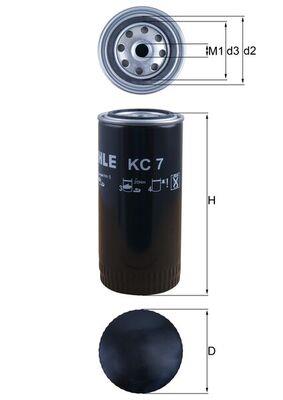 MAHLE ORIGINAL KC 7 Číslo výrobce: 77002918. EAN: 4009026000106.