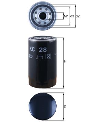 MAHLE ORIGINAL KC 28 Číslo výrobce: 77639024. EAN: 4009026004548.