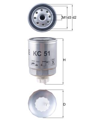 MAHLE ORIGINAL KC 51 Číslo výrobce: 77451594. EAN: 4009026000403.
