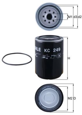 MAHLE ORIGINAL KC 249D Číslo výrobce: 70389610. EAN: 4009026725504.