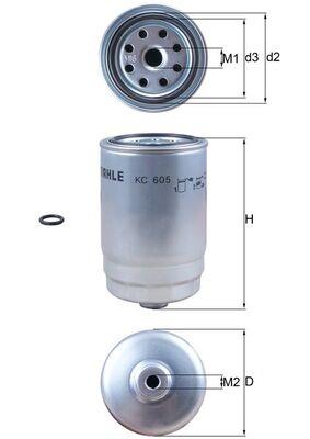 MAHLE ORIGINAL KC 605D Číslo výrobce: 72463164. EAN: 4057635004053.