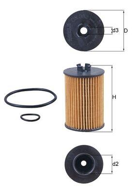 MAHLE ORIGINAL OX 382D Číslo výrobce: 70323791. EAN: 4009026508428.