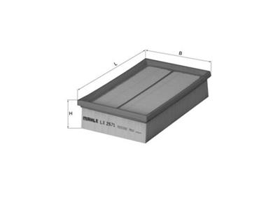 MAHLE ORIGINAL LX 2671 Číslo výrobce: 70387327. EAN: 4009026724415.