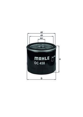 MAHLE ORIGINAL OC 458 Číslo výrobce: 76664114. EAN: 4009026409671.