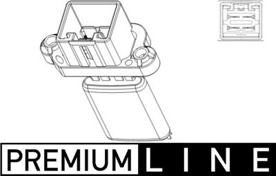 MAHLE ORIGINAL ABR 105 000P Číslo výrobce: 9ML 351 332-461. EAN: 4057635017596.