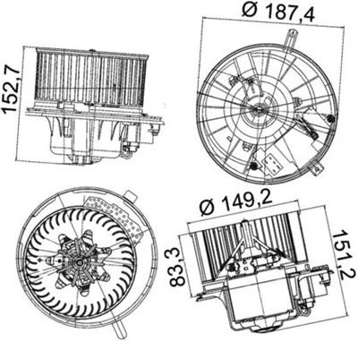MAHLE ORIGINAL AB 149 000P Číslo výrobce: 351043221. EAN: 4057635015493.