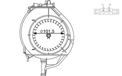 MAHLE ORIGINAL AB 266 000S Číslo výrobce: 351151054. EAN: 4057635016520.