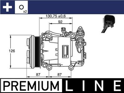 MAHLE ORIGINAL ACP 54 000P Číslo výrobce: 351113451. EAN: 4057635033190.