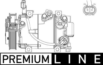 MAHLE ORIGINAL ACP 629 000P Číslo výrobce: 8FK 351 008-061. EAN: 4057635030601.