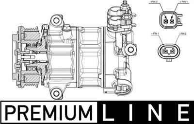 MAHLE ORIGINAL ACP 654 000P Číslo výrobce: 8FK 351 009-471. EAN: 4057635030854.