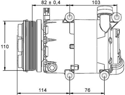 MAHLE ORIGINAL ACP 864 000P Číslo výrobce: 351113461. EAN: 4057635033213.