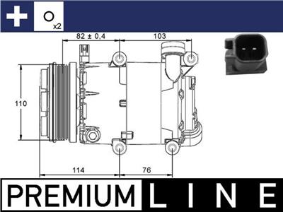 MAHLE ORIGINAL ACP 864 000P Číslo výrobce: 351113461. EAN: 4057635033213.
