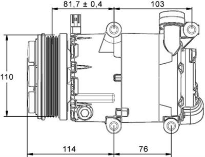 MAHLE ORIGINAL ACP 866 000P Číslo výrobce: 351113471. EAN: 4057635033237.