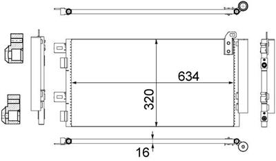 MAHLE ORIGINAL AC 312 001S Číslo výrobce: 351300644. EAN: 4057635020992.